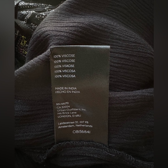 Free People Black Woman's Luca Embroidered Boho Top, Size M - Picture 6 of 8